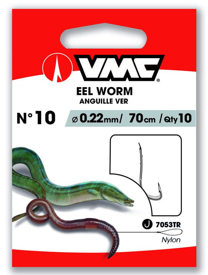 VMC-Paling Worm 7053TR Gemonteerde Onderlijnen-H6 0.30mm 70cm - Hengelsport De Goeie Vangst
