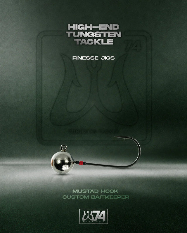 W74 Tungsten Tackle-Tungsten Finesse Jigs 2st-7g-#2/0-De Goeie Vangst