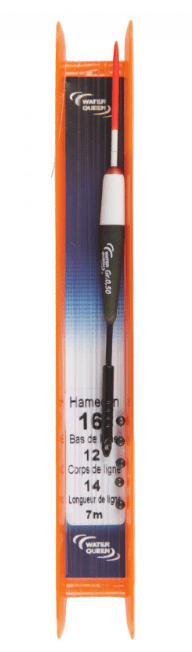 Water Queen-Royal 3 Gemonteerde Lijn Met Dobber-0.50g | H12 - Hengelsport De Goeie Vangst