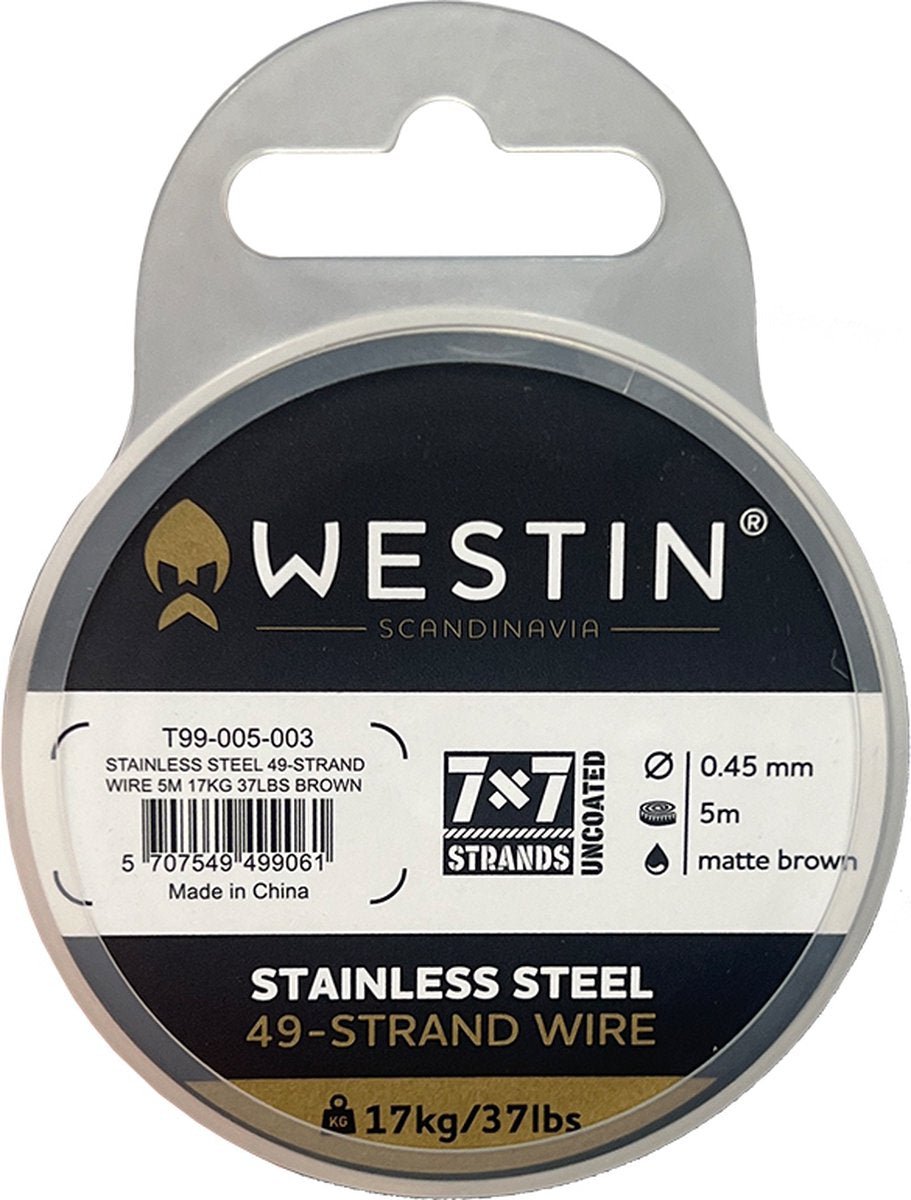 Westin - Coated Stainless Steel 49 - Wire | 5m - T100-005 - Hengelsport De Goeie Vangst