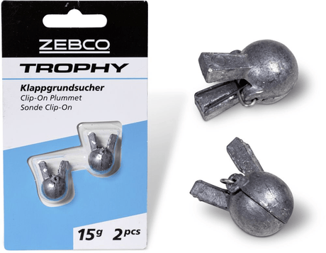 Zebco-Trophy Clip-On Plummet Peillood | 2 Stuks-20g - Hengelsport De Goeie Vangst